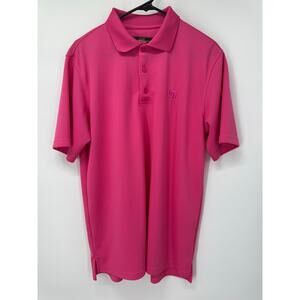 LoudMouth Men's Pink‎ Polo Shirt M Short Sleeve Golf Casual Vibrant Style